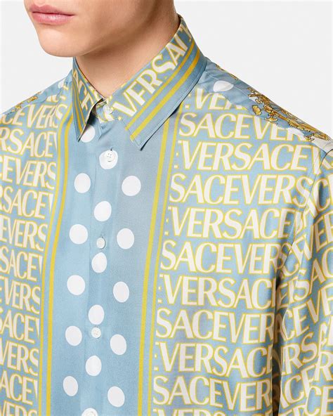 versace shirt blouse|Versace online buy.